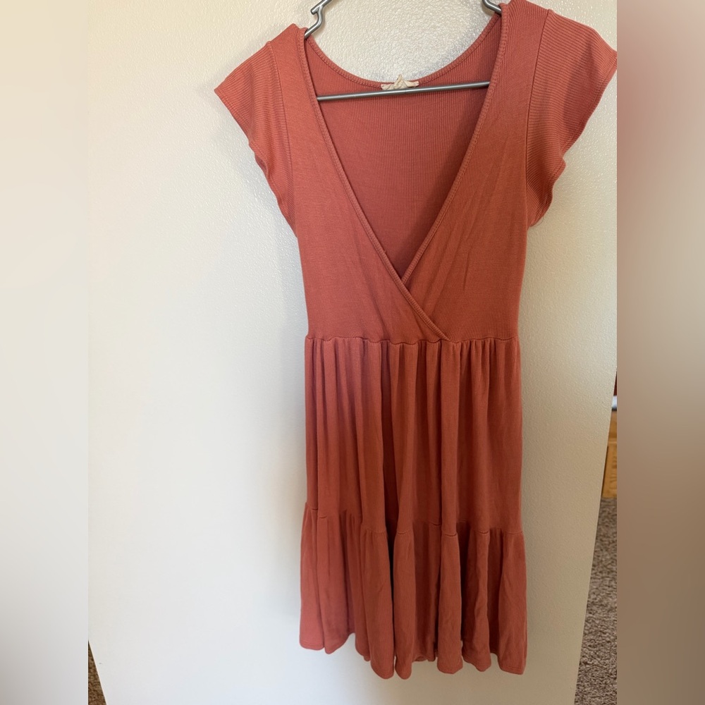 See You Monday Rust Mini Dress